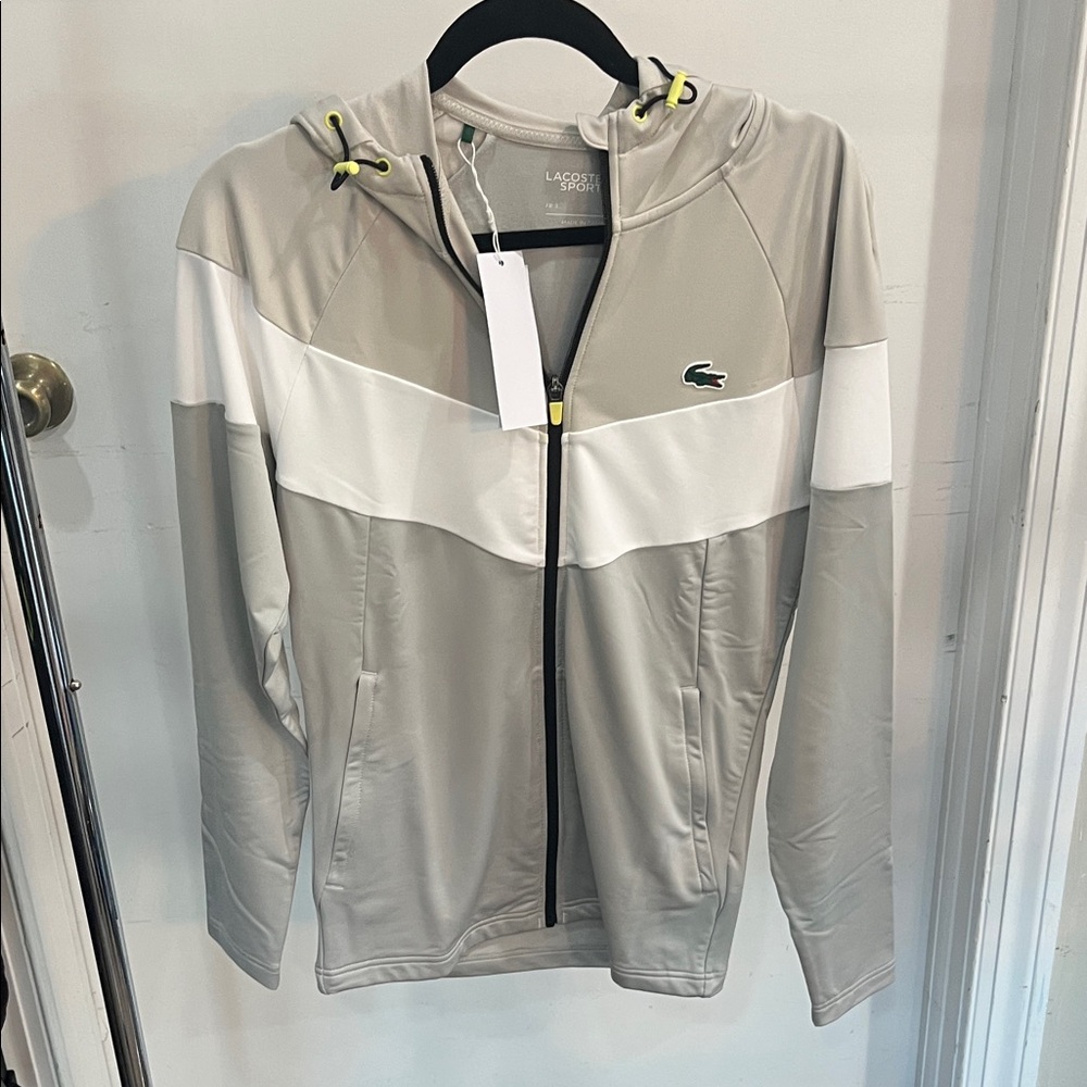 Lacoste Two-Tone Gray and White Jacket